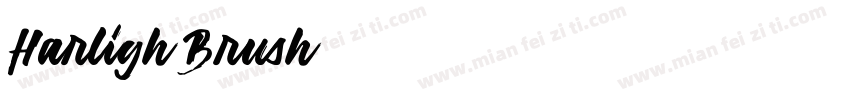 Harligh Brush字体转换